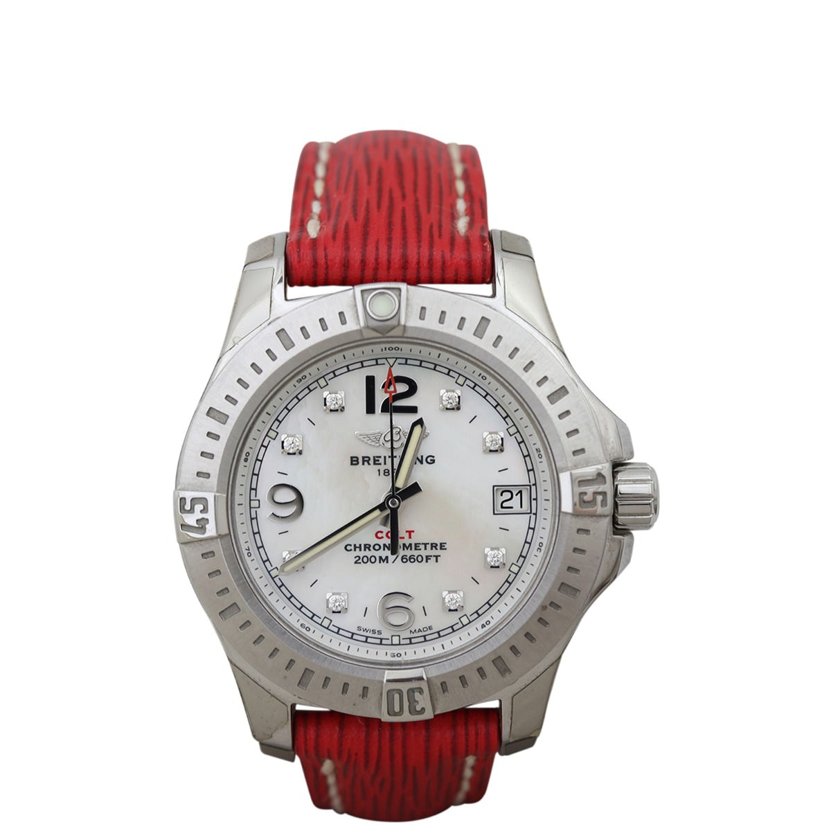 Breitling Colt Ladies Diamond Watch Top