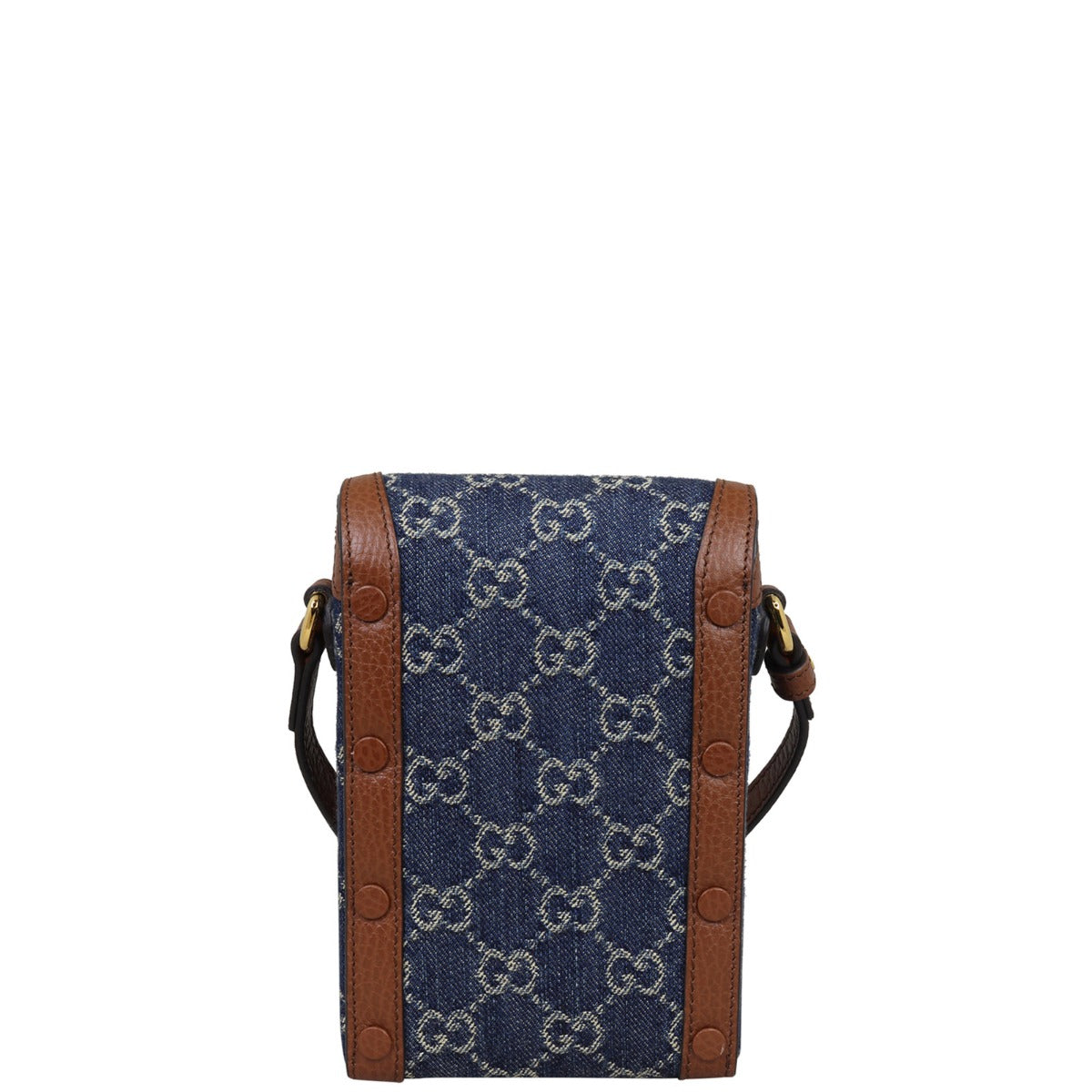 Gucci GG Denim Horsebit 1955 Mini Bag Back