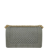 Chanel Boy Old Medium Denim Back