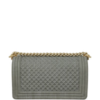 Chanel Boy Old Medium Denim Back