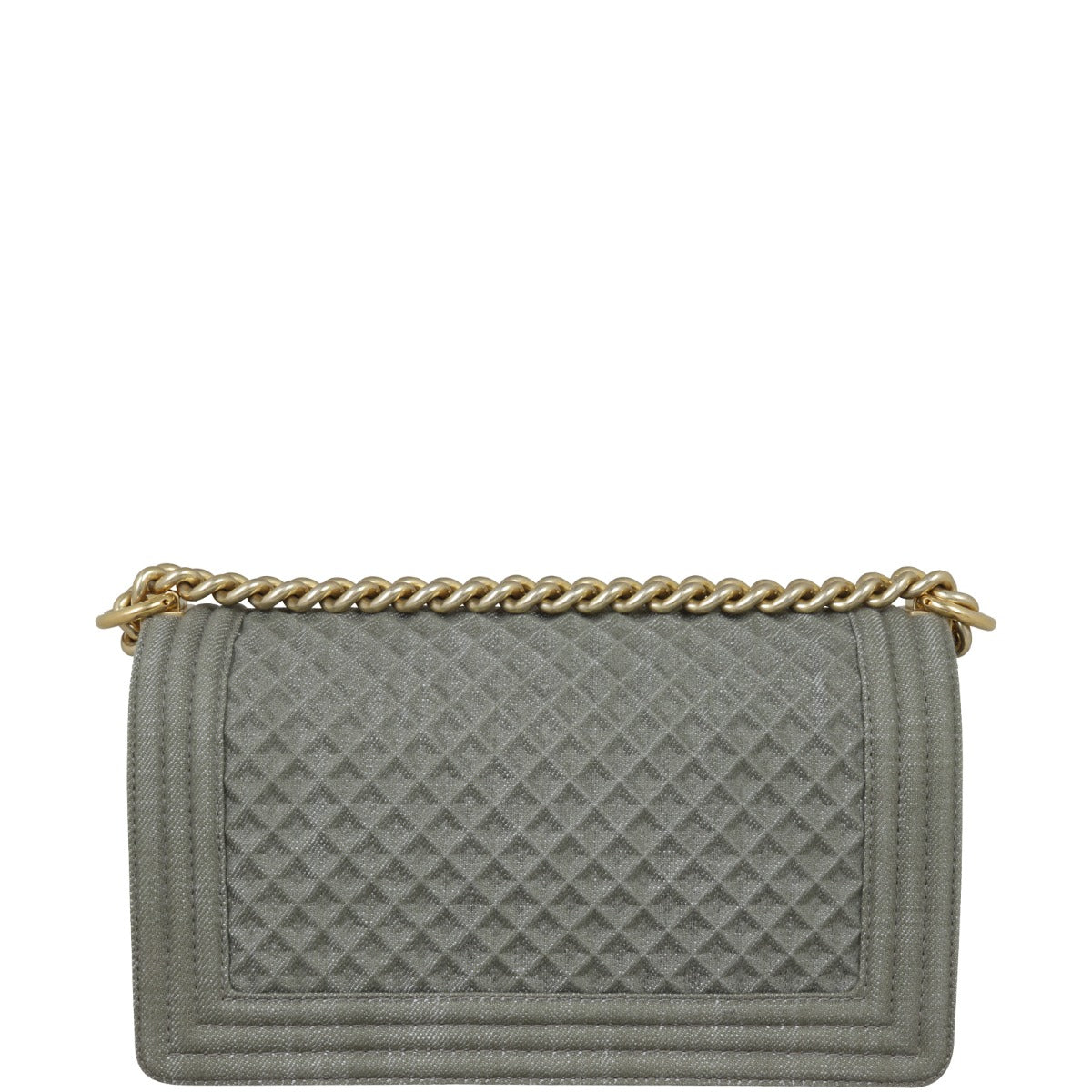 Chanel Boy Old Medium Denim Back