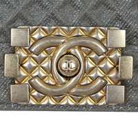 Chanel Boy Old Medium Denim Exterior Hardware