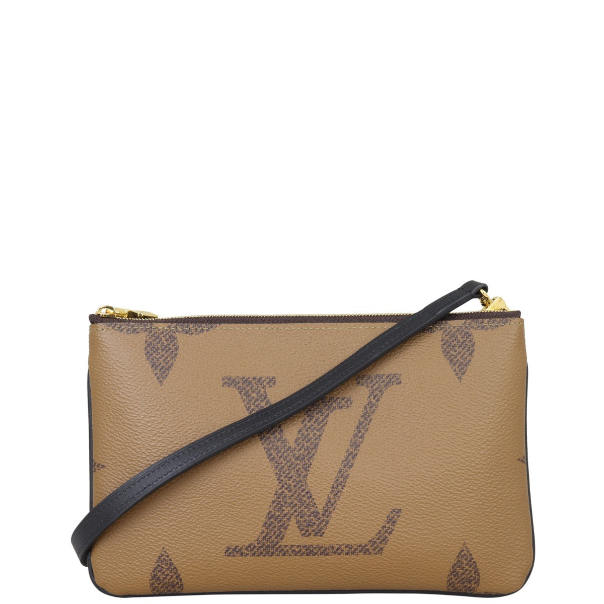 Louis Vuitton Pochette Double Zip Monogram Giant Reverse Front with Strap