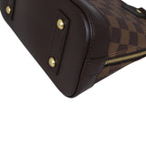 Louis Vuitton Alma BB Damier Ebene Corner Closeup