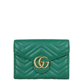 Gucci GG Marmont Matelasse Chain Wallet Front