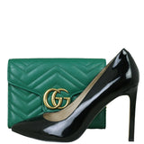 Gucci GG Marmont Matelasse Chain Wallet Shoe