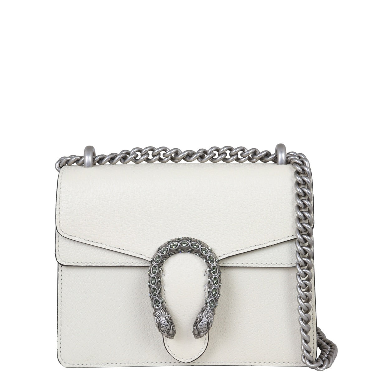 Gucci Dionysus Mini Leather Shoulder Bag Front with Strap