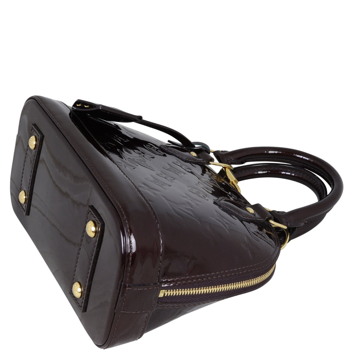 Louis Vuitton Alma BB Monogram Vernis Corner Distance