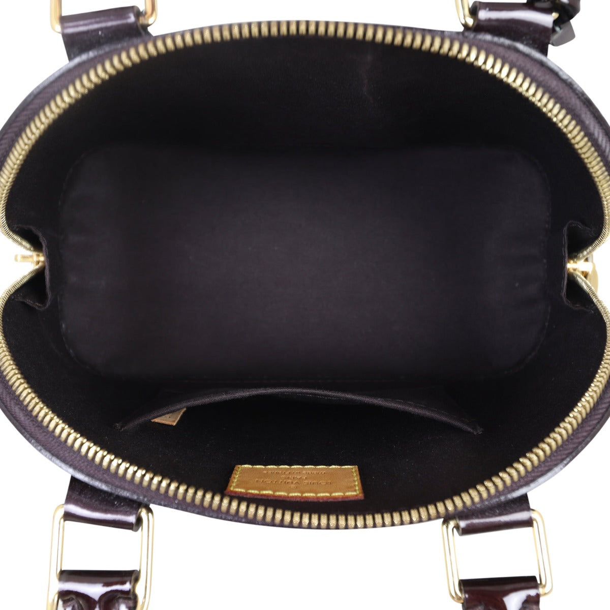 Louis Vuitton Alma BB Monogram Vernis Interior