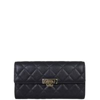 Chanel CC Golden Class Long Wallet Front