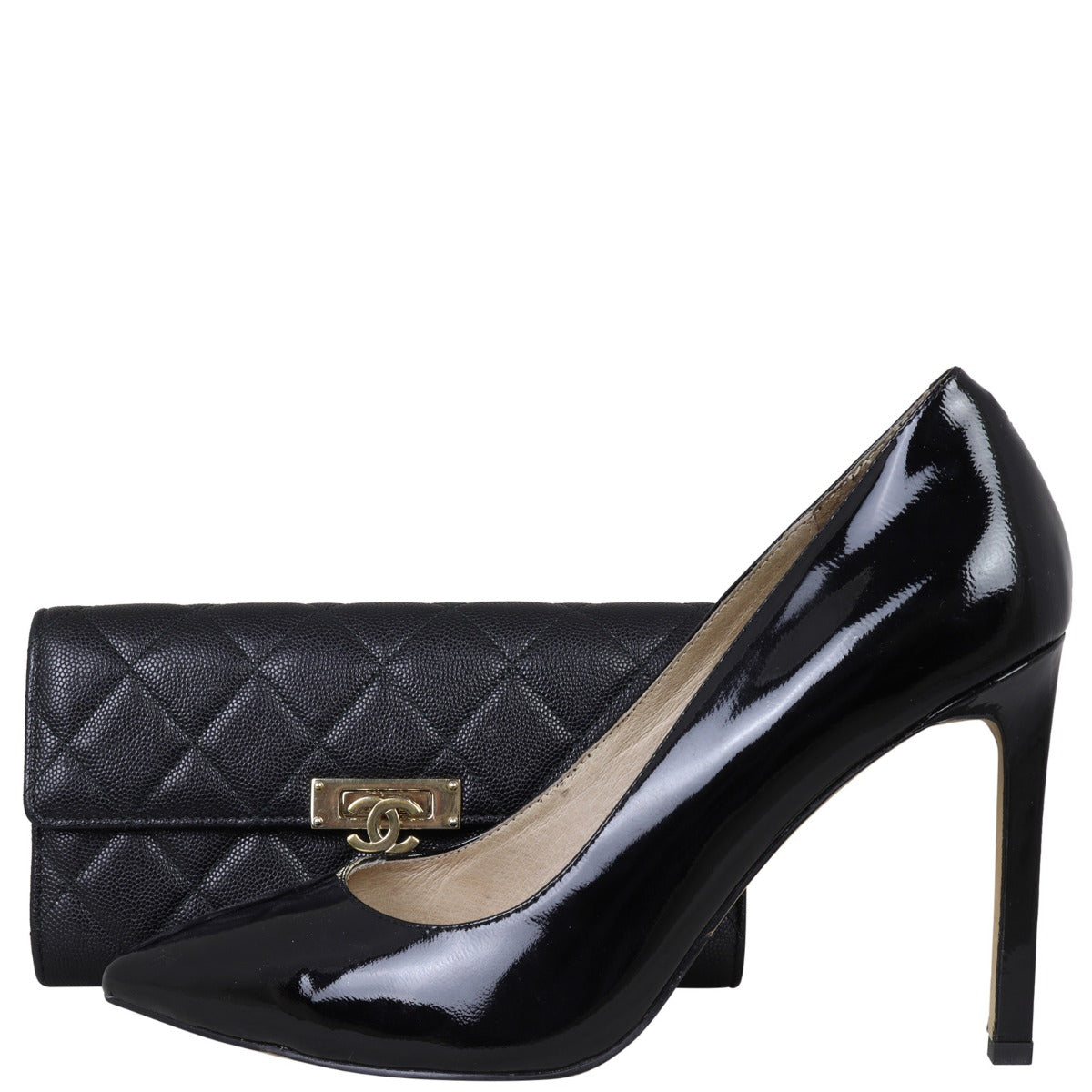 Chanel CC Golden Class Long Wallet Shoe