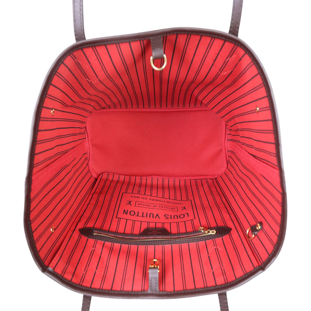 Louis Vuitton Neverfull MM Damier Ebene (no pouch) Interior