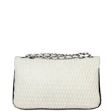 Chanel Woven Leather Flap Bag Back