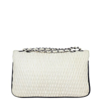 Chanel Woven Leather Flap Bag Back