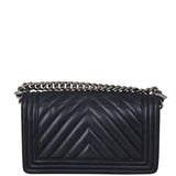 Chanel Boy Chevron Old Medium Back