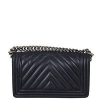 Chanel Boy Chevron Old Medium Back