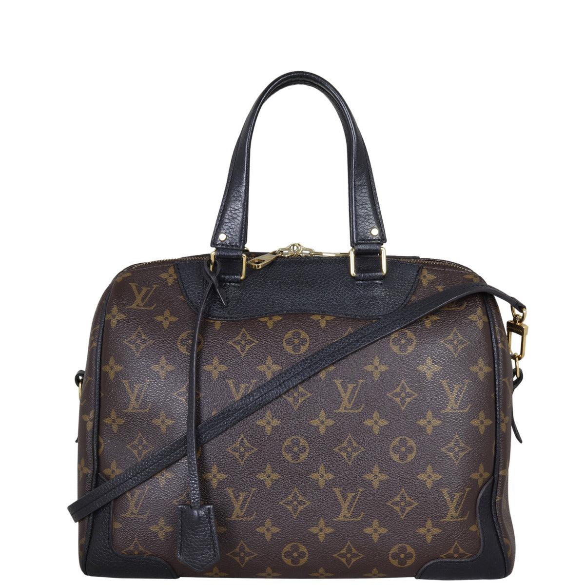 Louis Vuitton Retiro NM Monogram Noir  Front with Strap