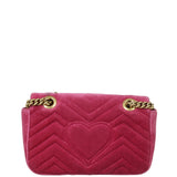 Gucci GG Marmont Velvet Mini Shoulder Bag Back