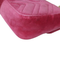 Gucci GG Marmont Velvet Mini Shoulder Bag  Corner Closeup