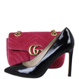 Gucci GG Marmont Velvet Mini Shoulder Bag  Shoe