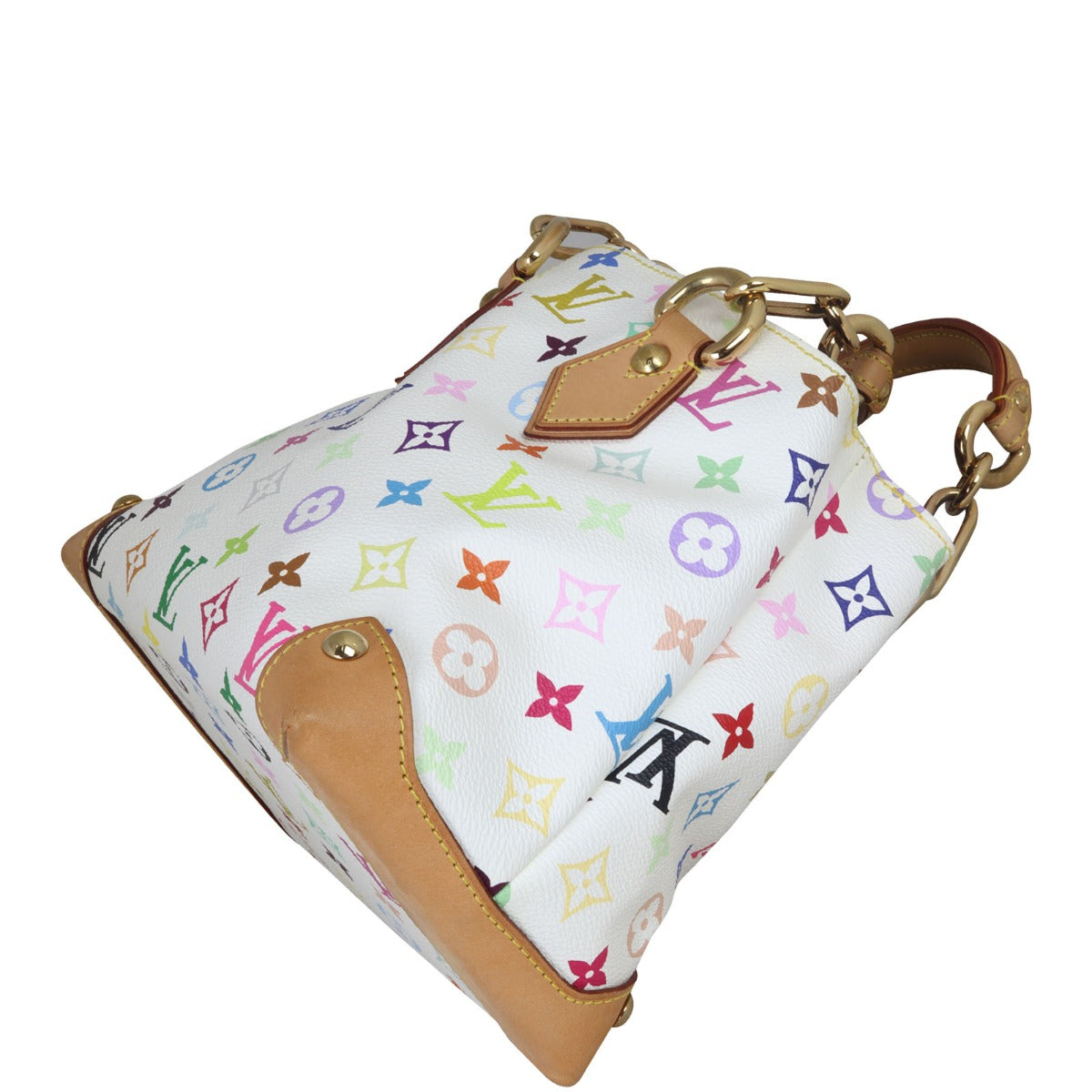Louis Vuitton Audra Monogram Multicolore Corner Closeup