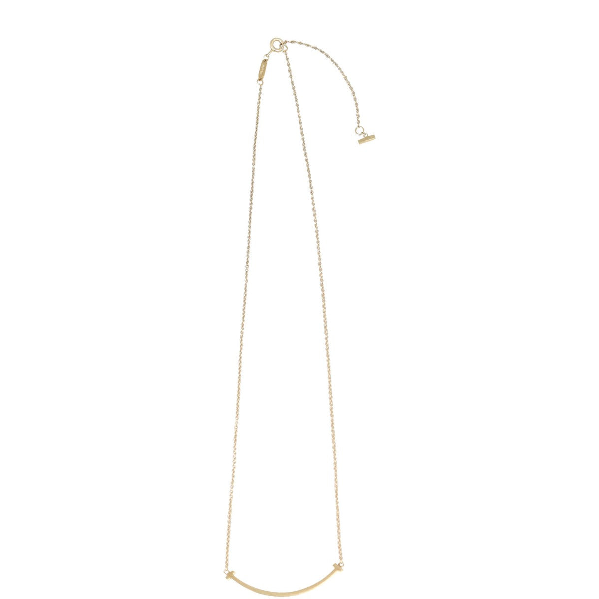 Tiffany & Co T Smile Pendant Small 18k Yellow Gold