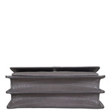 Saint Laurent Sunset Medium Croc-Embossed Base