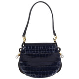 Chloe Tess Small Croc-Embossed Back