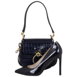 Chloe Tess Small Croc-Embossed Shoe