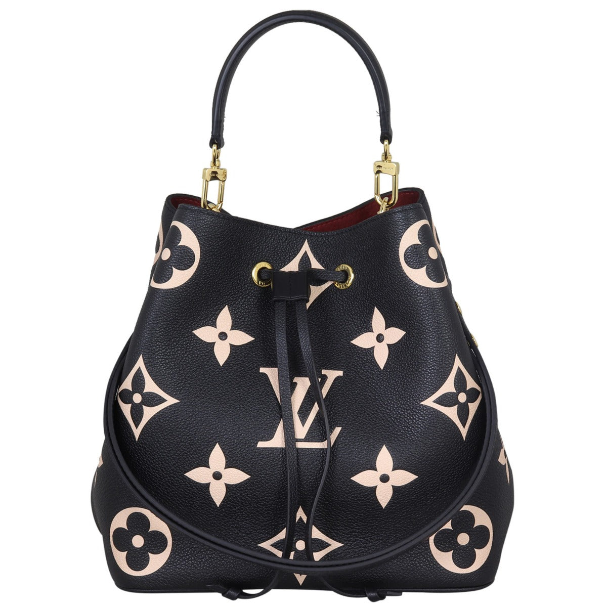 Louis Vuitton NeoNoe MM Monogram Empreinte Giant Bicolour Front with handle