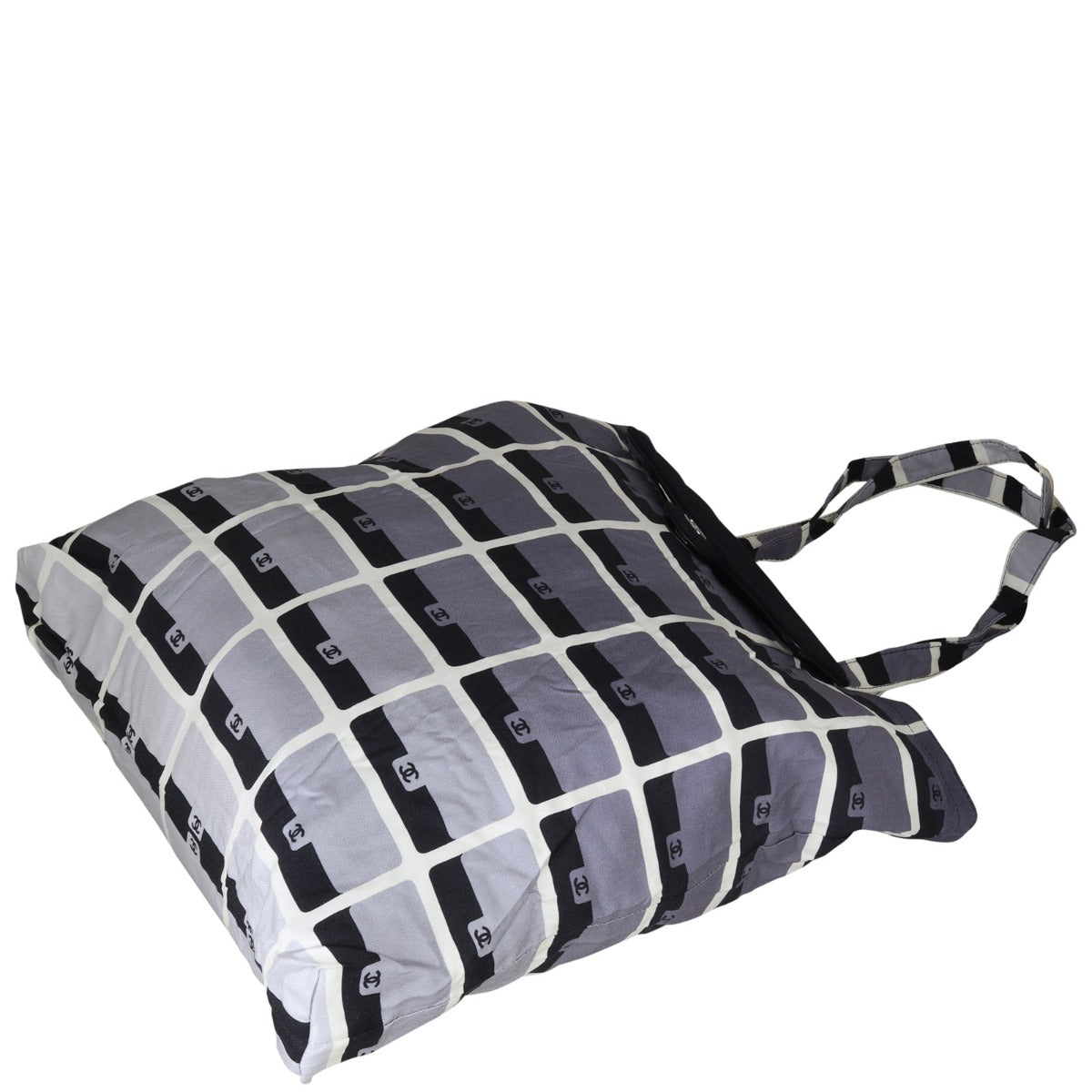 Chanel Fabric Tote with Chain Pouch Corner Distance