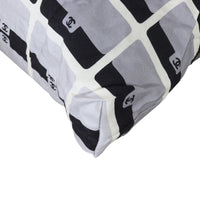 Chanel Fabric Tote with Chain Pouch Corner Closeup