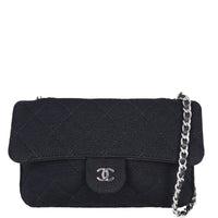 Chanel Fabric Tote with Chain Pouch Folded