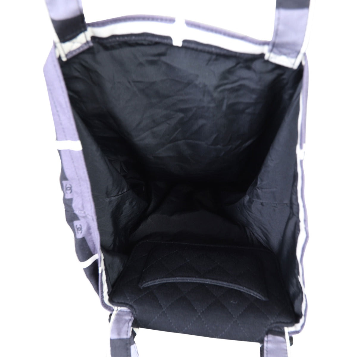 Chanel Fabric Tote with Chain Pouch Interior