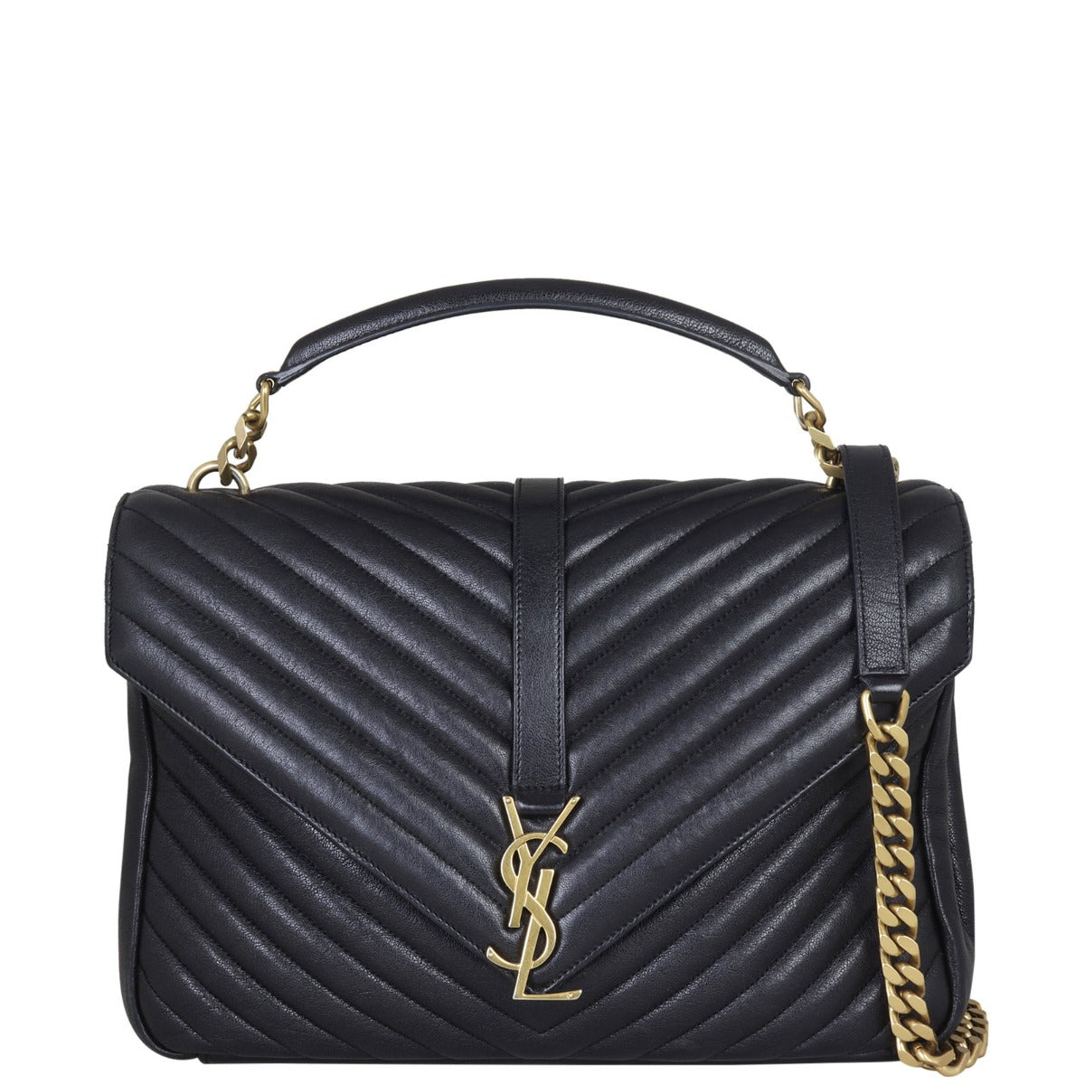 Saint Laurent College Large Front with Strap