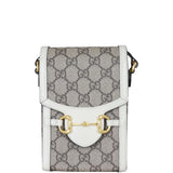 Gucci GG Supreme Horsebit Pouch Front