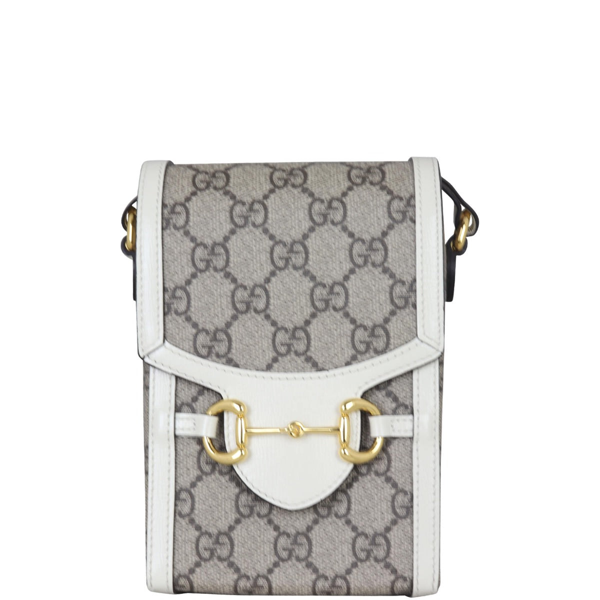 Gucci GG Supreme Horsebit Pouch Front