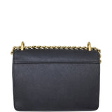 Prada Saffiano Turn Lock Chain Shoulder Bag Back