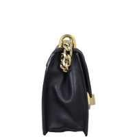 Prada Saffiano Turn Lock Chain Shoulder Bag Side