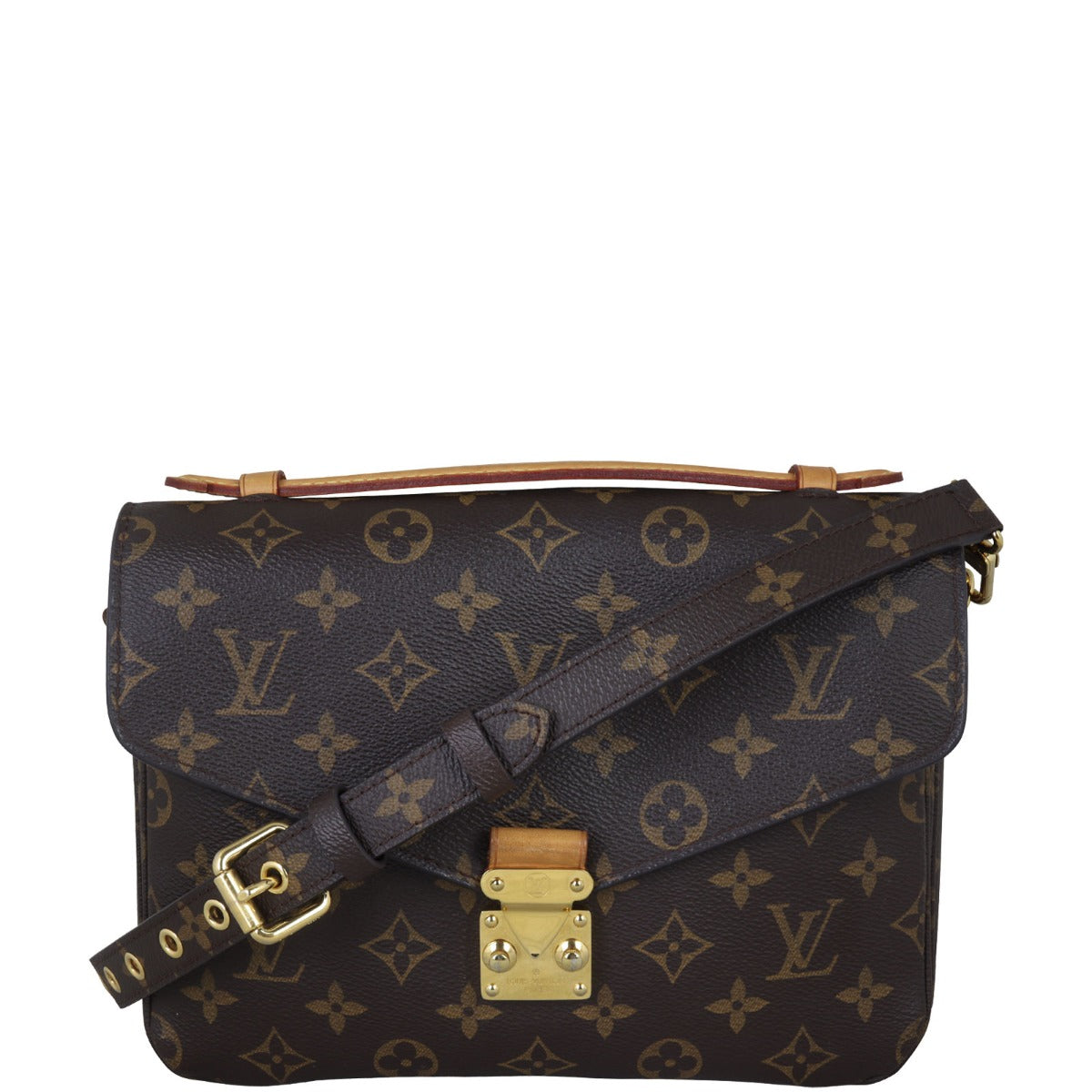 Louis Vuitton Pochette Metis Monogram Front with Strap