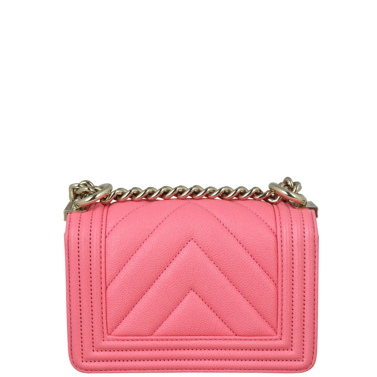 Chanel Boy Chevron Mini Back