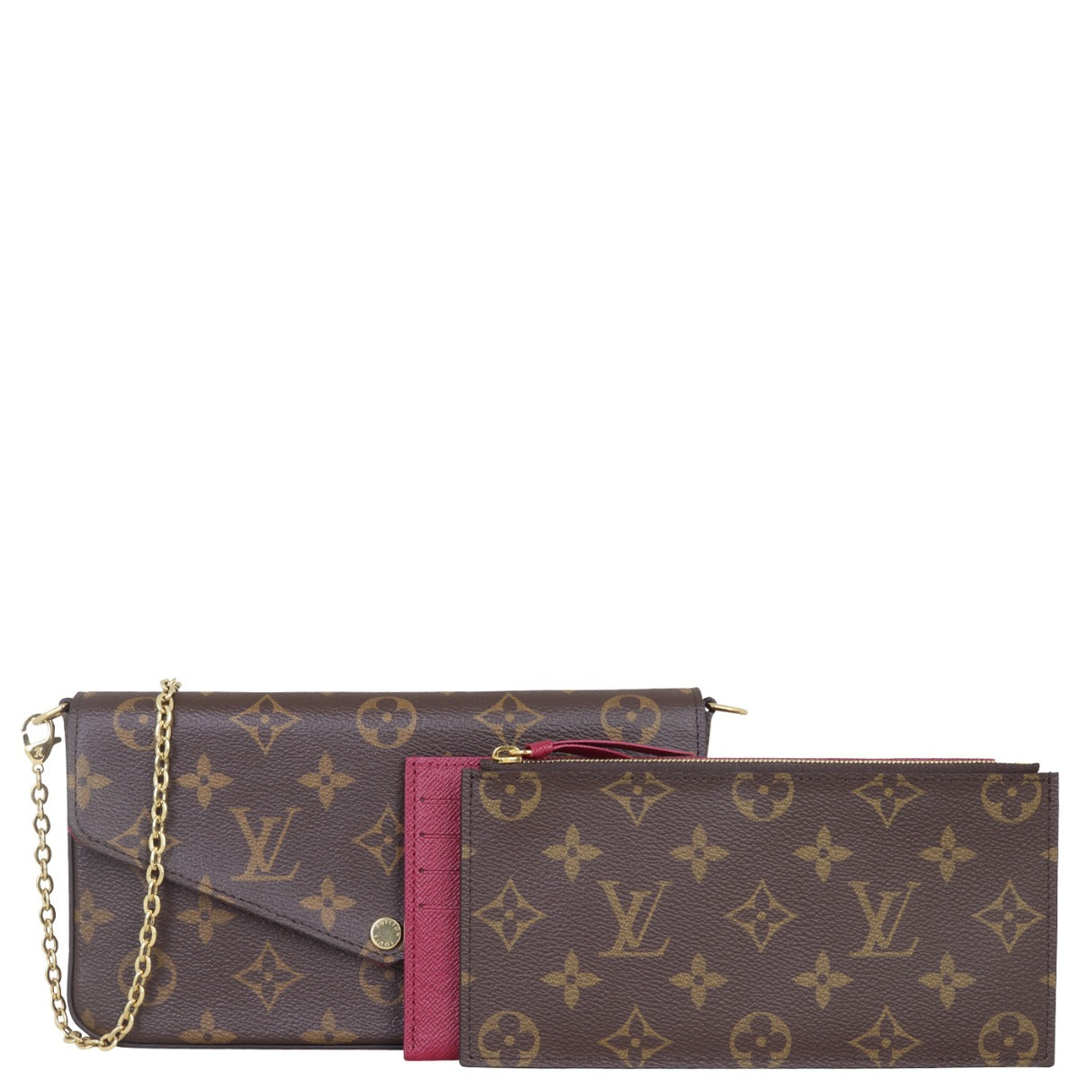 Louis Vuitton Pochette Felicie Monogram Front with Pouch