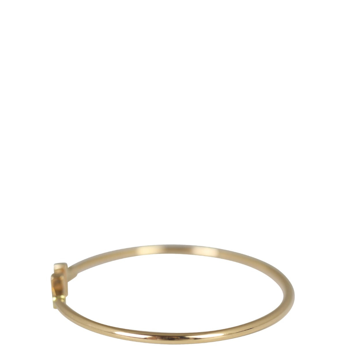 Tiffany & Co T Wire Bracelet 18k Rose Gold Bracelet Side