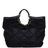 Chanel CC Nylon Maxi Shopping Tote Back