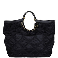 Chanel CC Nylon Maxi Shopping Tote Back