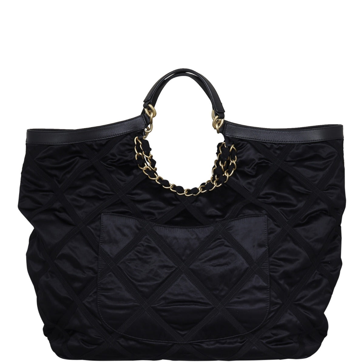 Chanel CC Nylon Maxi Shopping Tote Back