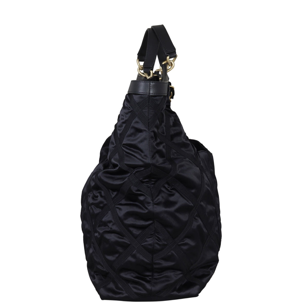 Chanel CC Nylon Maxi Shopping Tote Side