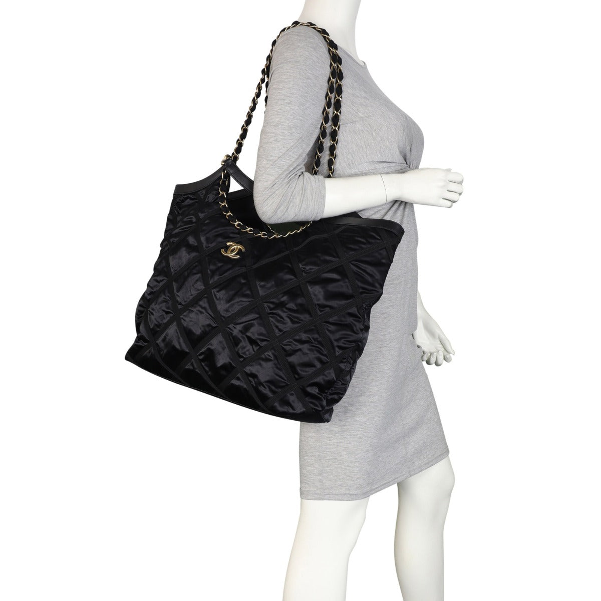 Chanel CC Nylon Maxi Shopping Tote Mannequin