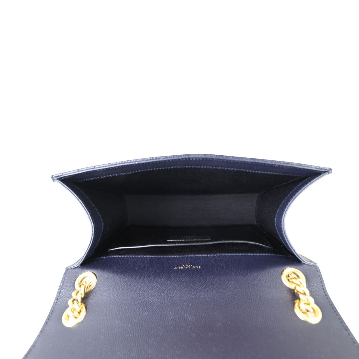 Saint Laurent Monogram Mix Matelasse Envelope Chain Bag Medium Whole Interior