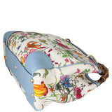 Gucci Bamboo Handle Floral Canvas Tote Corenr Distance